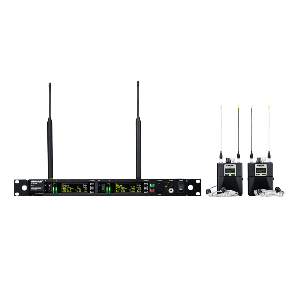 SHURE PSM1000 J8E 554-626 MHz Dual IEM Kit