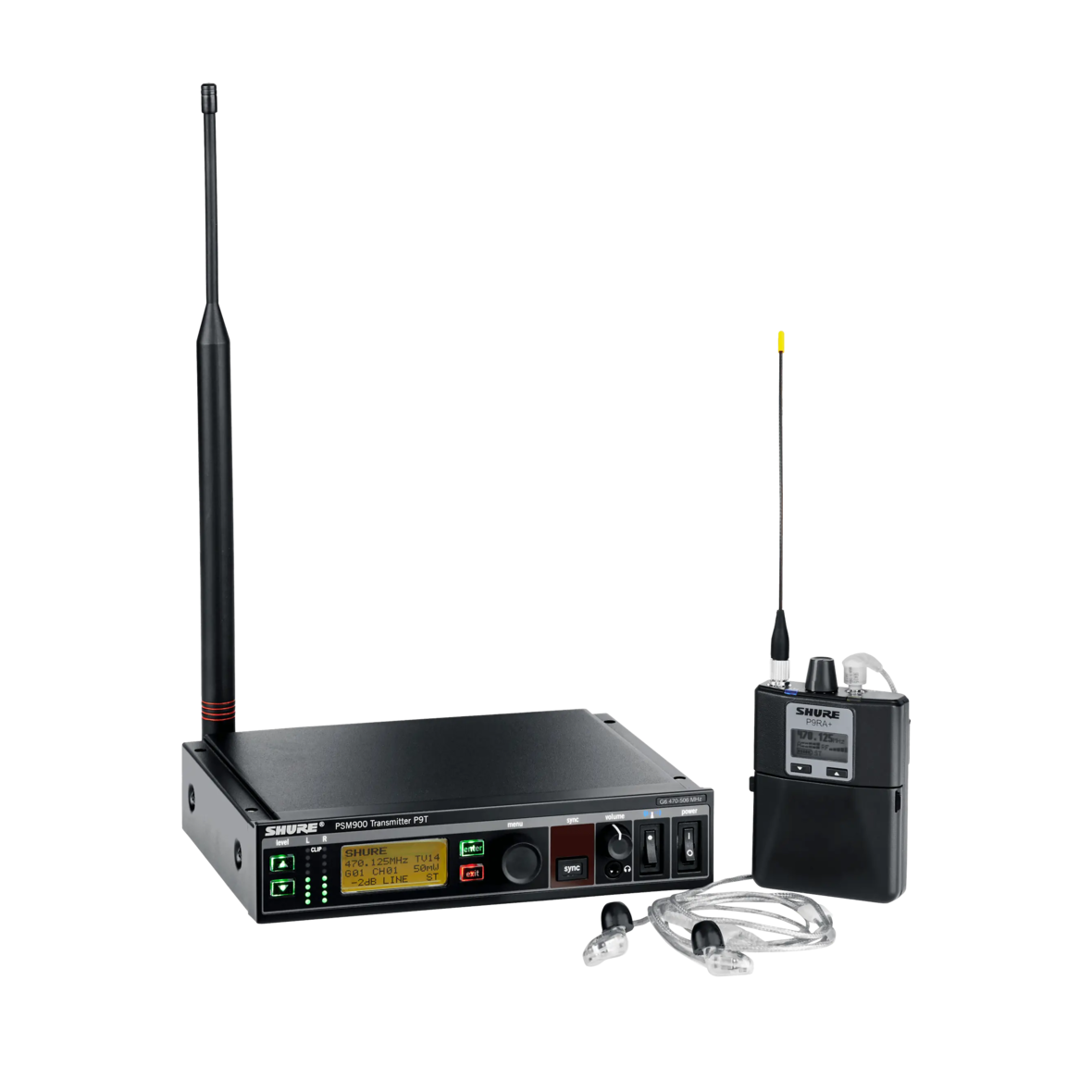 SHURE PSM900 596-632 MHz Single IEM Kit