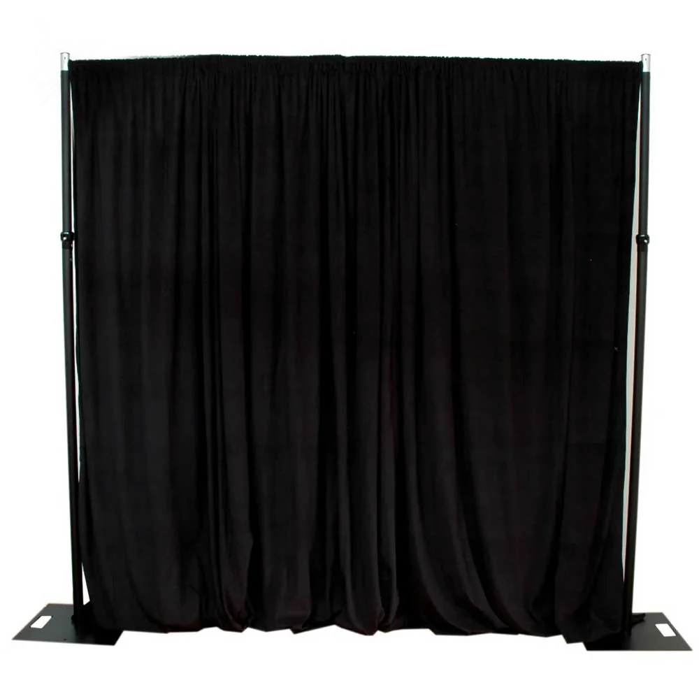Black Wool Drape Package (6m Drop Stands and Poles )