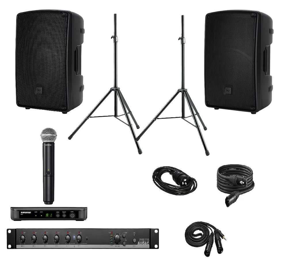 2800 Watt Speaker Package with Vocals Mic